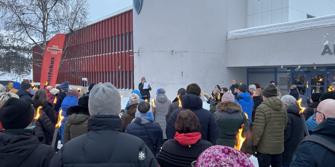 Protest for sykehus i Alta