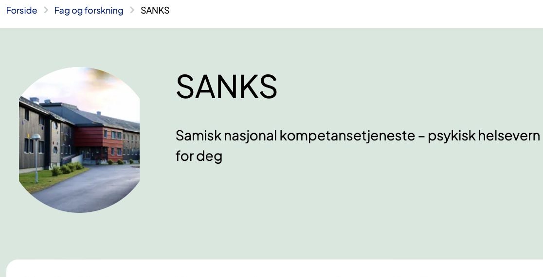 SANKS-stillinger flyttet til Kautokeino