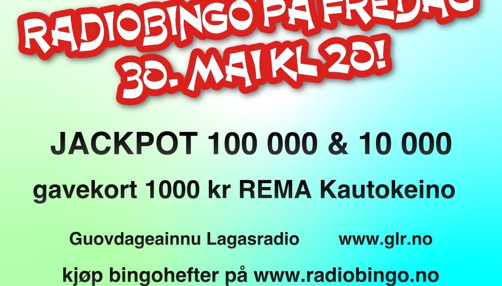 Radiobingo fredag 30. mai