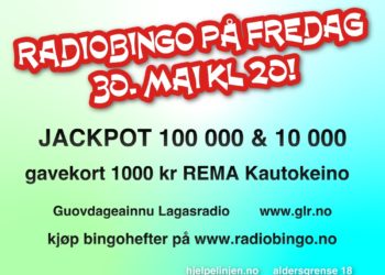 Radiobingo fredag 30. mai