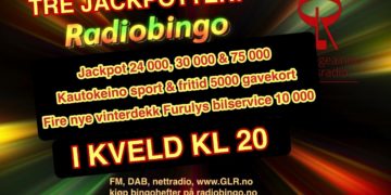 10 lykketall på radiobingoen i kveld!